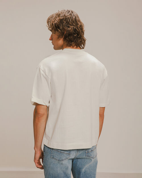 Playera Fit Boxy Blanca